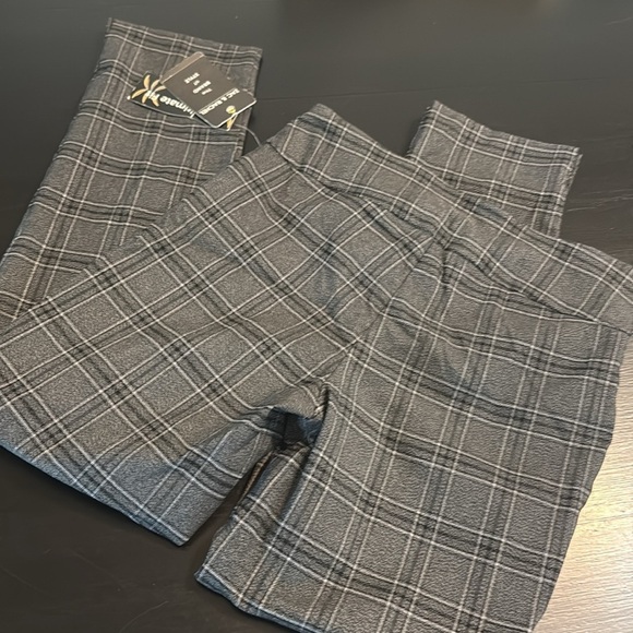 Zac & Rachel Black and Gray Plaid Trousers - Picture 7 of 7